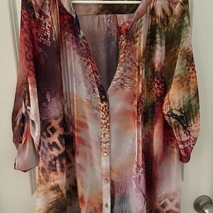 Chaus Multicolor Blouse-Size XL